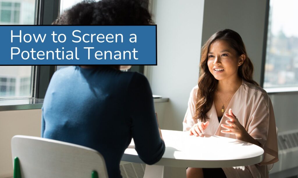 how to screen a potential tenant