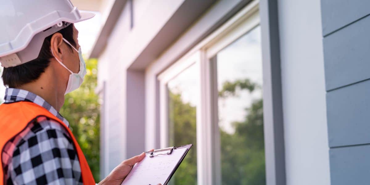 home inspector inspecting a house