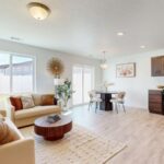 main living area in Canal Landing home