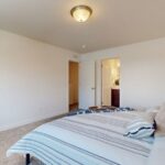 master bedroom in Canal Landing home